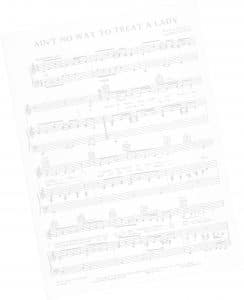 Harriet Schock - Ain't No Way to Treat a Lady - Sheet Music Page 1